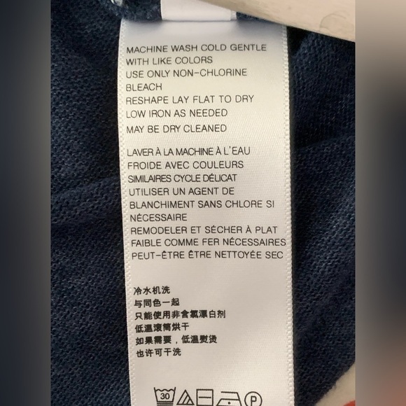 WE The Free Free People Psychedelic Tie-dye Turtleneck Top In Navy Size Medium - Picture 8 of 16